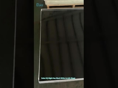 Cambio de color opaco helado de color mate de día a noche 40 mm Negro Led Acrylic Perspex Panel de hoja