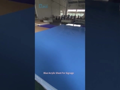 Fabrica de la marca DUKE Venta al por mayor Plata acrílica fundida de color azul PMMA Perspex Plexiglas para publicidad