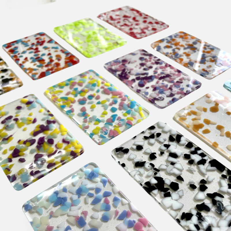 Panel de plexiglás acrílico con patrón de color especial transparente de 3 mm para artesanía de decoración