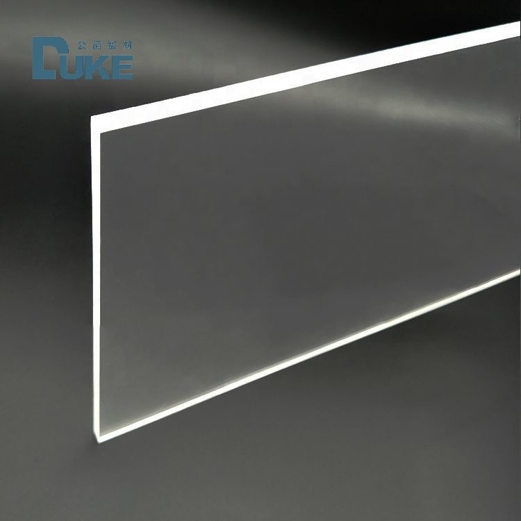 Transmisibilidad de luz uniforme Nano LGP Edge Lit Superficie lisa Placa de guía de luz acrílica clara
