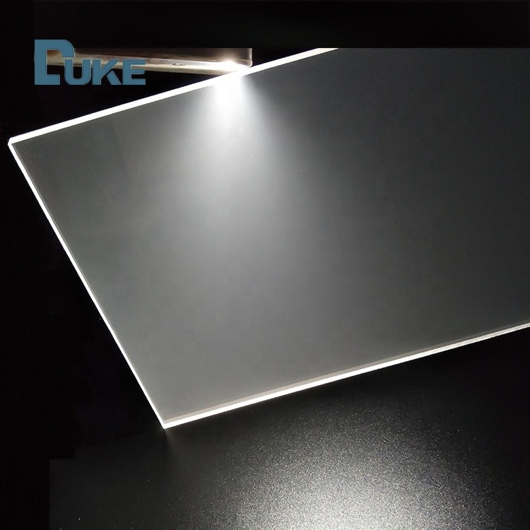 Transmisibilidad de luz uniforme Nano LGP Edge Lit Superficie lisa Placa de guía de luz acrílica clara