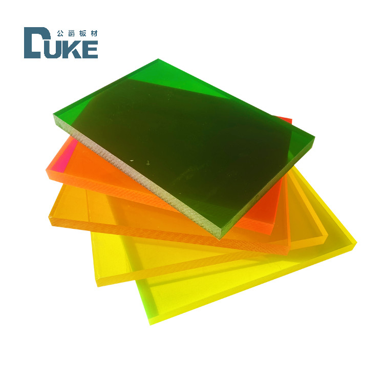 Hojas de acrílico de 15 mm de espesor con colorido de plexi Hojas de plástico para señalización