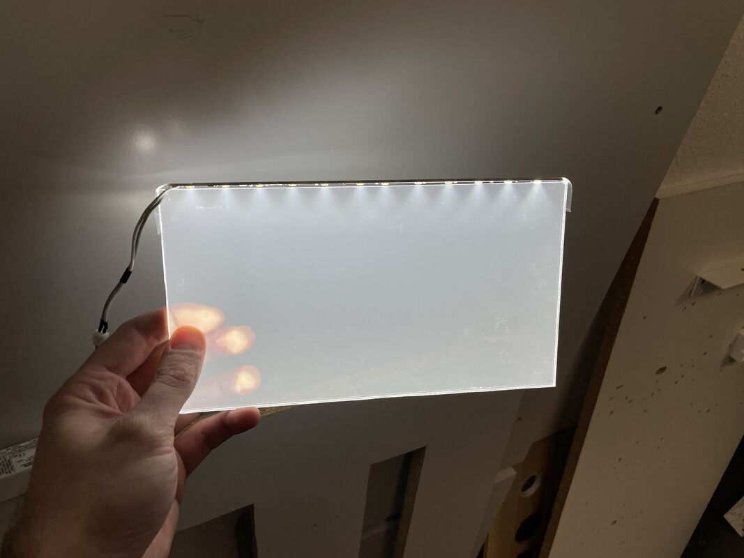 Nano LGP Sheet Edge Lit Placa de guía de luz acrílica clara para una transmisión de luz uniforme