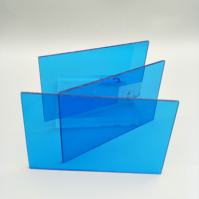3m m Pmma azul 8m m transparente echaron el material de acrílico de la señalización de la hoja