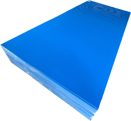 Fabrica de la marca DUKE Venta al por mayor Plata acrílica fundida de color azul PMMA Perspex Plexiglas para publicidad