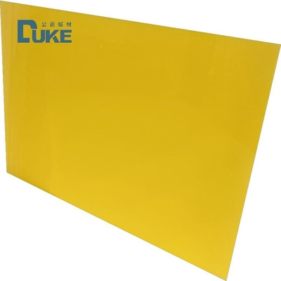 Cortado con láser grabado grueso brillante opaco amarillo fundido Lucita hoja acrílica personalizada